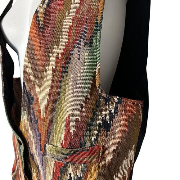 J Lewis Collections LTD Vintage Aztec Southwestern Western Vest Womens sz M - Picture 8 of 15